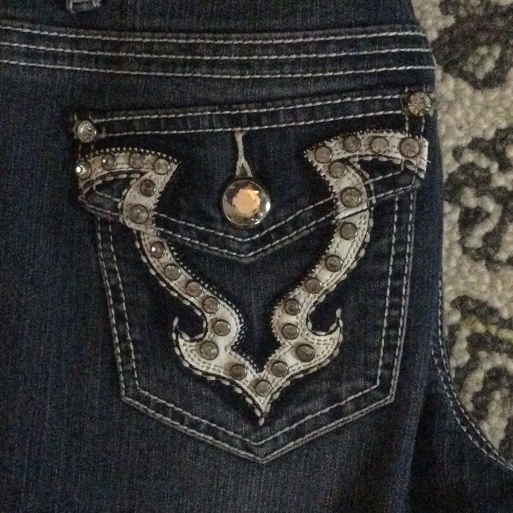 🆕 Bebe Bling Rhinestone Jeans 💎👖 - Picture 4 of 8